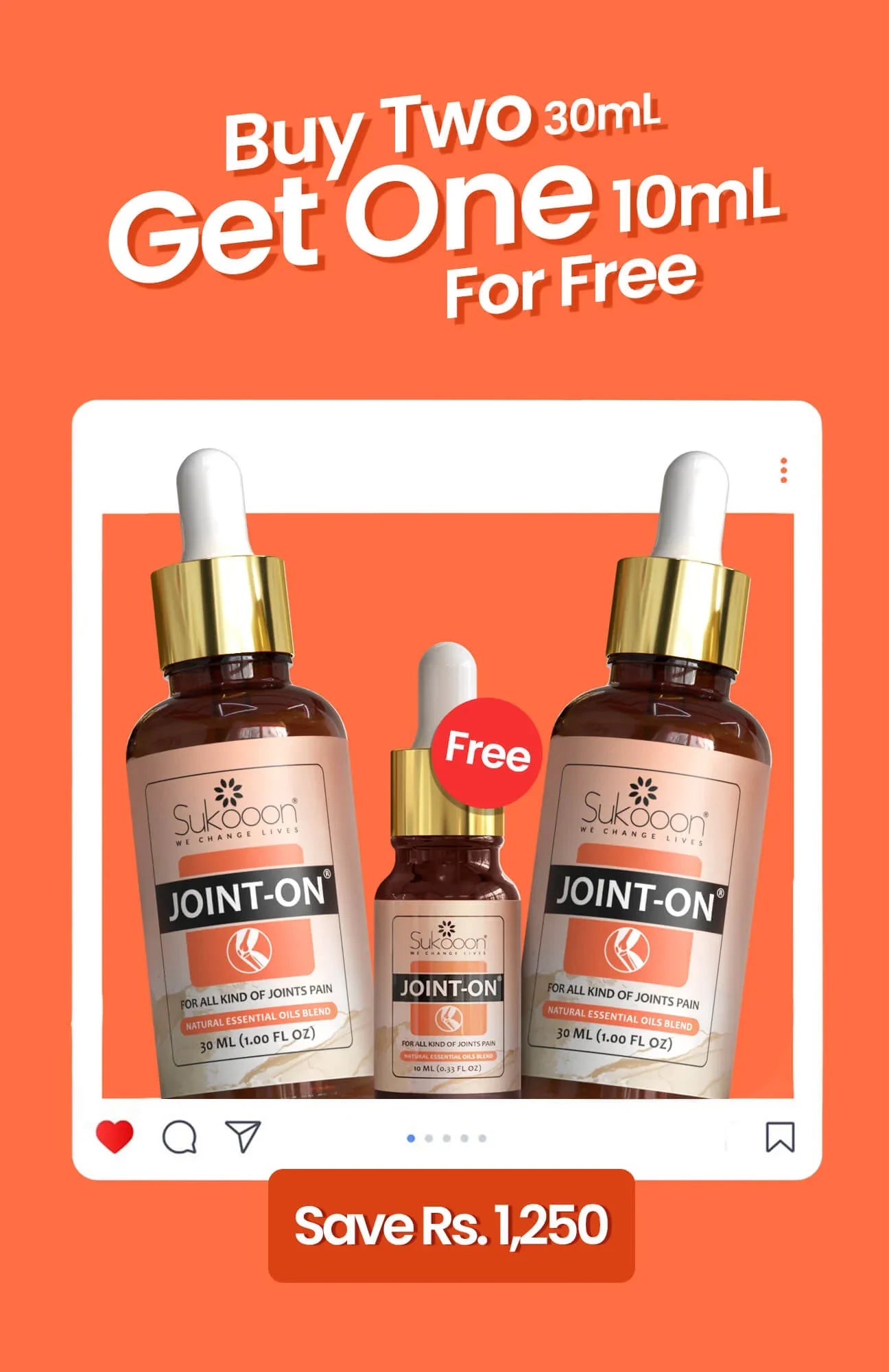 Joint-on (30ML) x 2 + Joint-on (30ML) x 1 - Buy 2 & Get 1 FREE